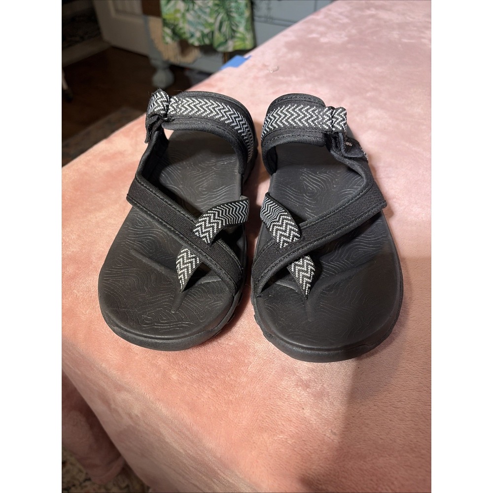 Skechers Women's Splendor Go Walk Flex Slip On Comfort Sandals Black Size: 9 - Picture 2 of 6